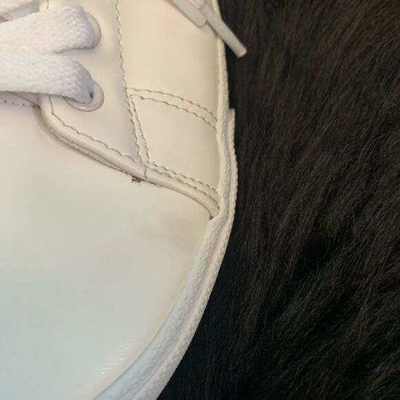 H&M white faux leather sneakers Size 40 - Picture 8 of 10